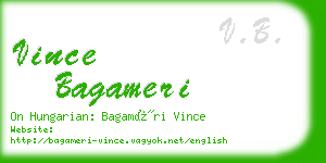 vince bagameri business card